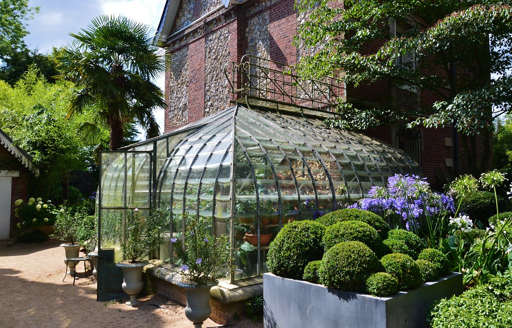 Verrière du jardin d'agapanthe